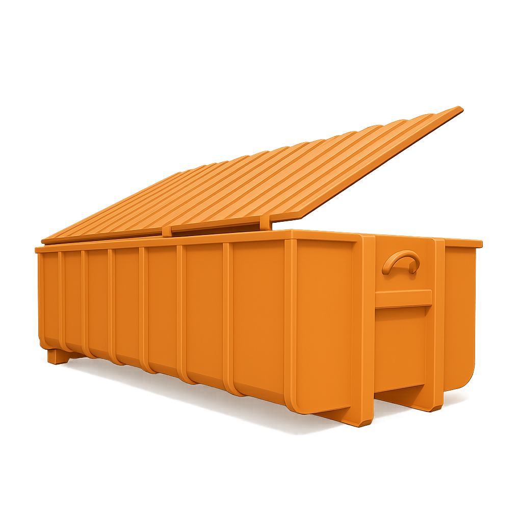 10 m³ Absetzdeckelcontainer