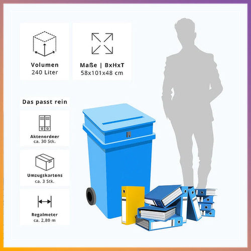 Berlin Recycling Aktenvernichtung 240 Liter