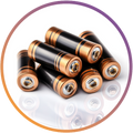 Lila Tonne (Batterie-Abholservice)