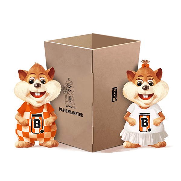 Papierkorb aus Pappe (Merchandise)