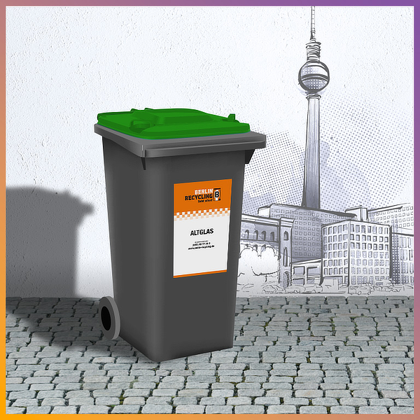 Glas entsorgen 240 Liter